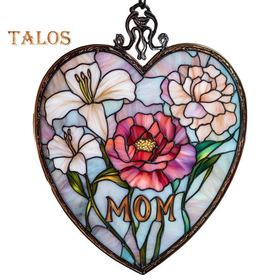 

День матери Цветок Ловец Солнца Украшение Внутренний Открытый Сад Стена Окно Подвесной Витраж Лилия Гвоздика Орнамент 2D Плоский Акрил Цветочный A