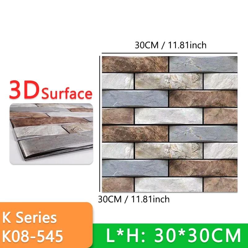 10pcs Thick Wall Sticker Self Adhesive Tiles Floor Stickers Marble Bathroom Ground Wallpapers waterproof PVC Bedroom living Room