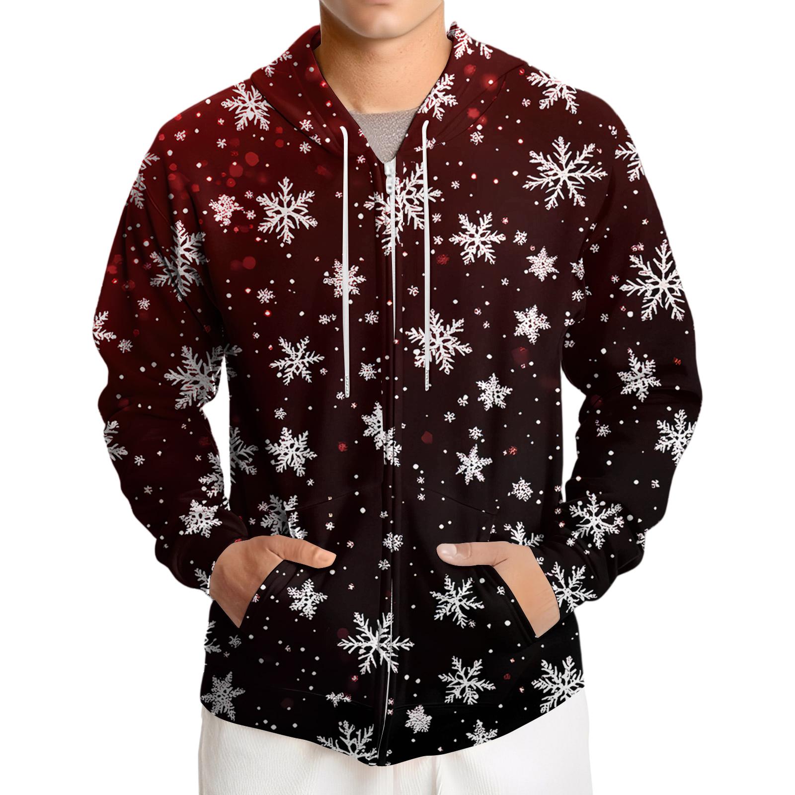 

Men s Loose-fitting Casual Hooded Drawstring Jacket XXXL