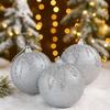 3 pcs/set Hanging Decorations Christmas Color Balls Xmas Tree Ornaments  Tabletop Decoration