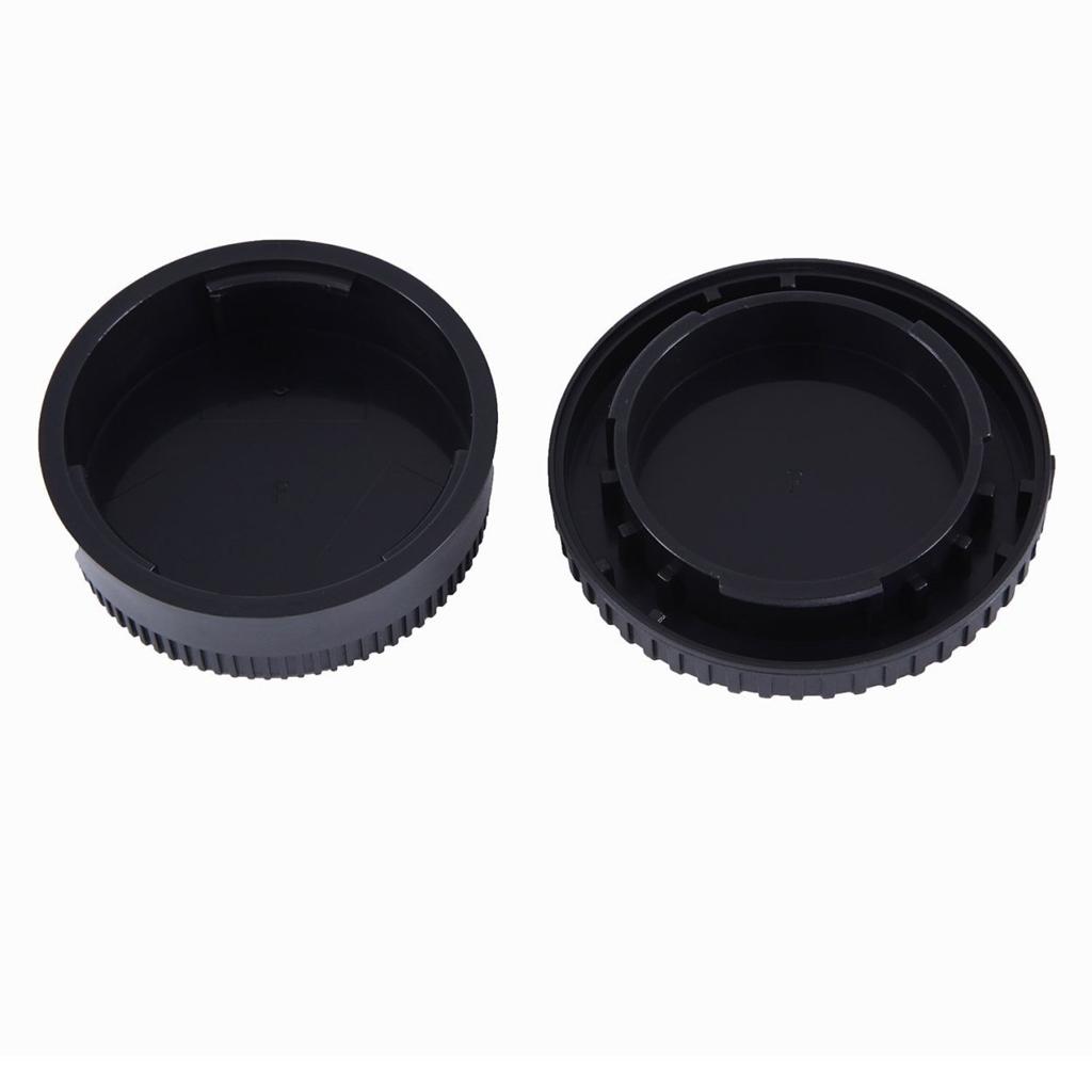 NinoLIte Camera Set of Rear and Body Caps for Nikon Lenses Caps, 2 F-Mount