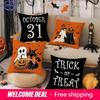 Halloween Themed Pillowcases: Ghosts, Cats, Pumpkins & Spooky Fun Sofa Cushion Cover, Holiday Party Decoration, Gift