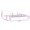 Bed Frame  Dover  Black 193 x 203 cm Faux Leather