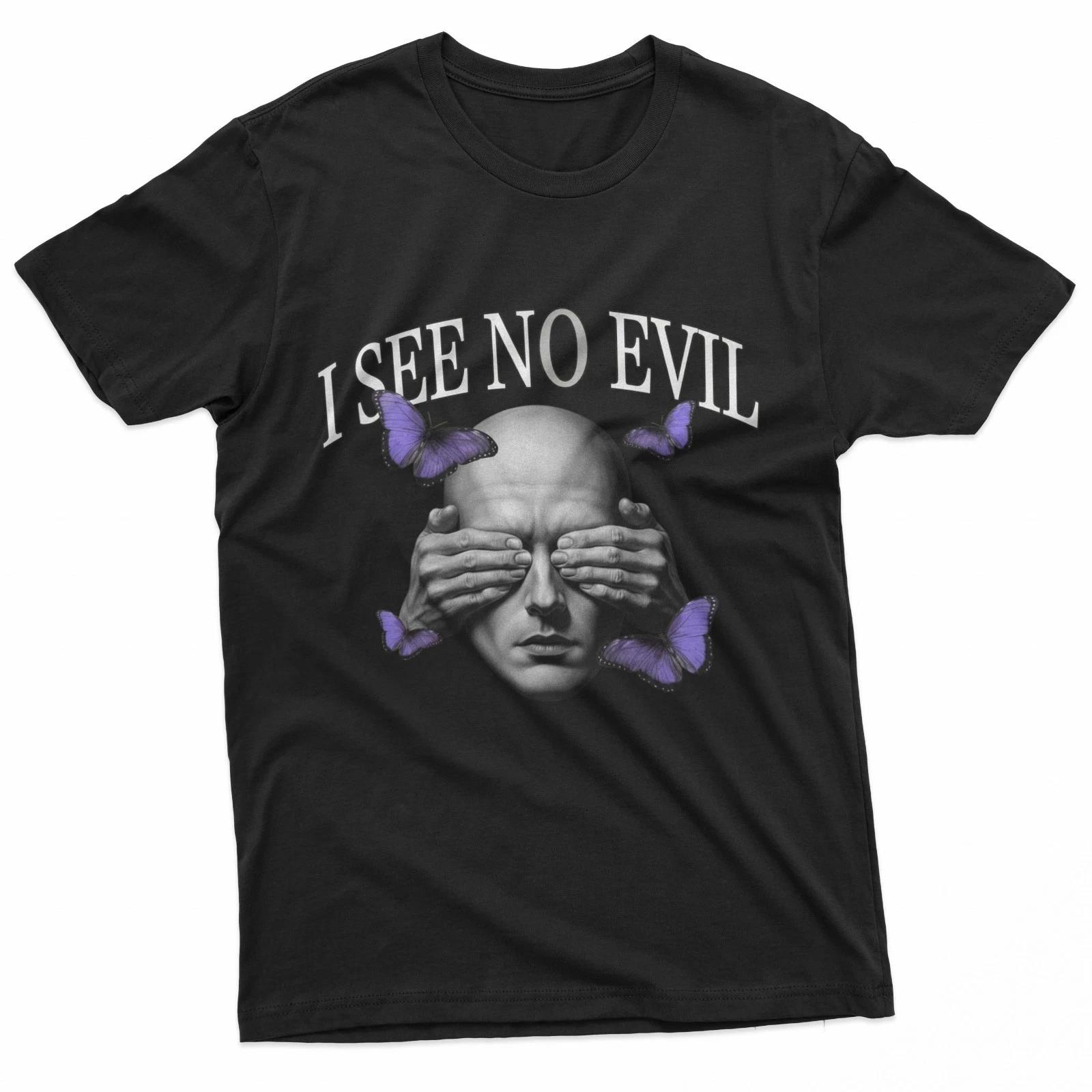 I See No Evil Dark Art T-Shirt 4XL