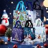 3Pcs  Christmas Gift Bags Assorted Sizes, Reusable Tote Bags with Handle, Non-Woven Christmas Bags for Xmas Party Favors