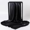 Women's Silky European Satin Silk Scarf Shawl - Large 90x90cm, Plain Color, Square Headscarf