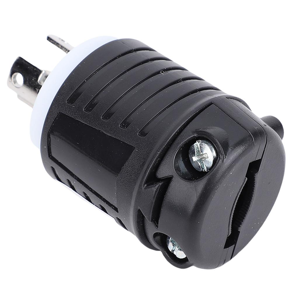 Generator Locking Adapter Plug 15A for NEMA L5 15P Locking Plug For RV Campground Generator Power Socket