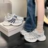 Retro Niche Thick-soled Dad Shoes for Women's 2025 Spring New Models Increase In Height, Versatile and Lightweight Casual Sports Shoes Show Small Feet