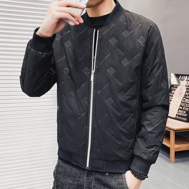 Winter Large-size Cotton-padded Men's Jacket Korean Version of Trendy Casual Middle-aged and Young Men's Thickened Short Cotton Top