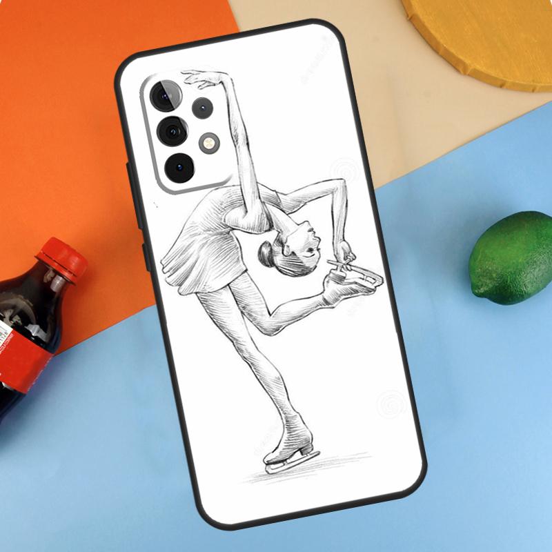 Figure Skating Dance Case For Samsung Galaxy A54 A34 A14 A53 A13 A23 A33 A73 A51 A71 A12 A22 A32 A52 A21S Coque