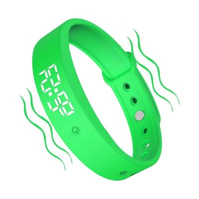 LED Digital Smart Bracelet Vibration Alarm Rechargeable Smart Band Waterproof Monitor Thermometer Sports Wristband for Students