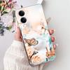 For Vivo Y29s Y29 4G 5G / Vivo Y04 4G Back Cover Girly Fashion Flower Butterfly Painting Case Soft TPU Clear Slim Silicone Funda