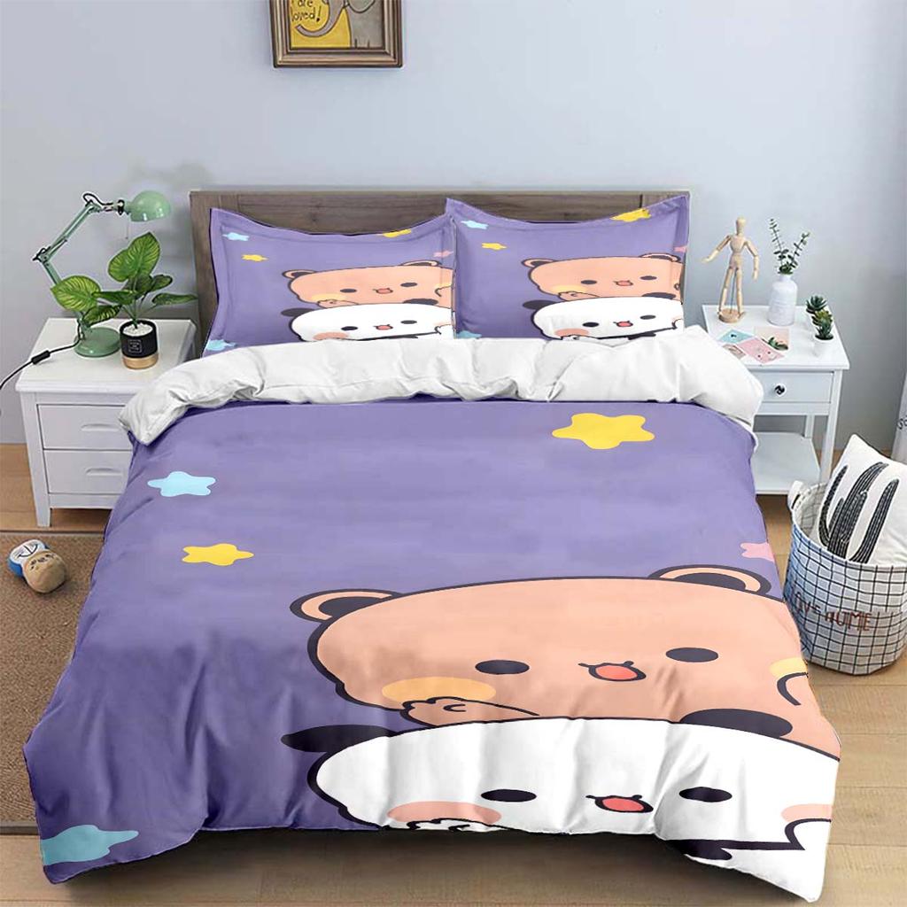 Exquisite Cartoon  B-Bubu Wallpaper  Anime Digital Printing Bedding Set Duvet Cover Comforter Bed  Youth Kids Girl Boys Gift