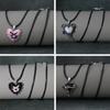 Gothic Liquid Heart Pendant Necklace Devil Eye Cross Choker Punk Devil Eye Clavicle Chain for Women Jewelry Accessories