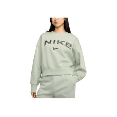 Sportswear Phoenix Fleece American Vintage Crew Neck Comfortable Sports Long Sleeve Sweatshirt Women Sweatshirt Emerald-Horizon FV7675-370