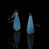 Attractive Natural Opal Hook Earrings Women Girl Gift Fashion Jewelry