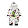 Genitore-Natale Stampato Genitore-Figlio Felpa con Cappuccio Zip Un Pezzo Abbigliamento da Casa