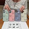 For iPhone 16 Plus Case Pearl Bow Epoxy Design TPU+PC Phone Back Cover