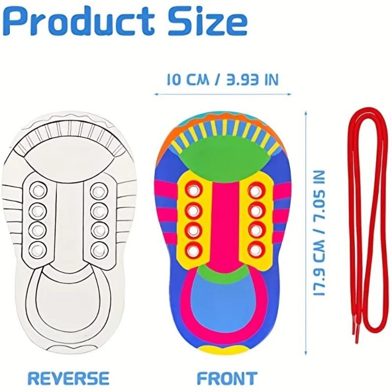 Shoelace Threading Teaching Toys Learn to Tie Shoelaces Toy Kids Toddlers Fine Motor Skills Toy Early Educational Toys