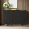 Cabinet Storage Spacious Countertop Stable Structure Minimalist Style Strong Load-bearing with Shelf Heavy Duty Freestanding Sideboard Hutch