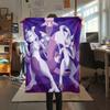 mew pattern Flannel Blanket, High quality Comfortable for All Seasons, Home Decor, Warmth and Comfort, Perfect for Gifts.