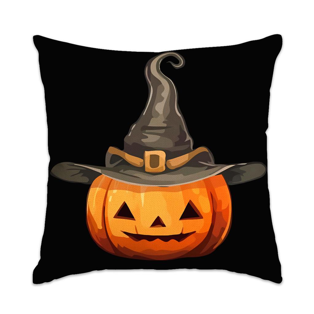 Fröhliches Halloween Doppelseitig bedruckter Kissenbezug Horror Geist Fledermaus Bedrucktes Kissen Streich Halloween Schlafzimmer Dekoration Kissenbezug