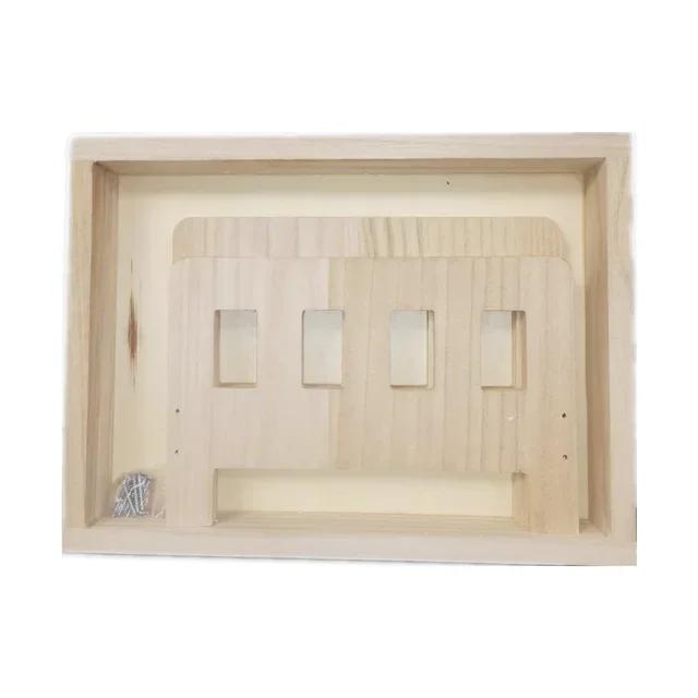 

Hot Newborn Photography Props Retro Wood Bed - Detachable Background Sofa Infant Poses Baby Growth Memorial Accessories for Boys