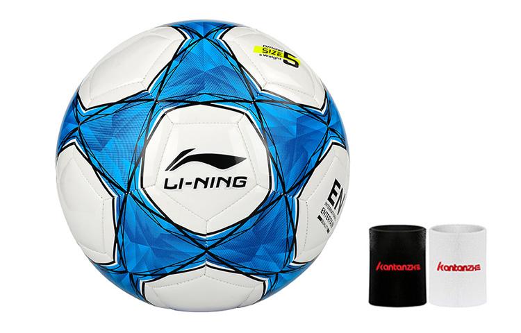 Li Ning Size 5 Soccer Ball PVC Machine Stitched Soccer Ball Unisex LGQK039-2 Size 5 Ball