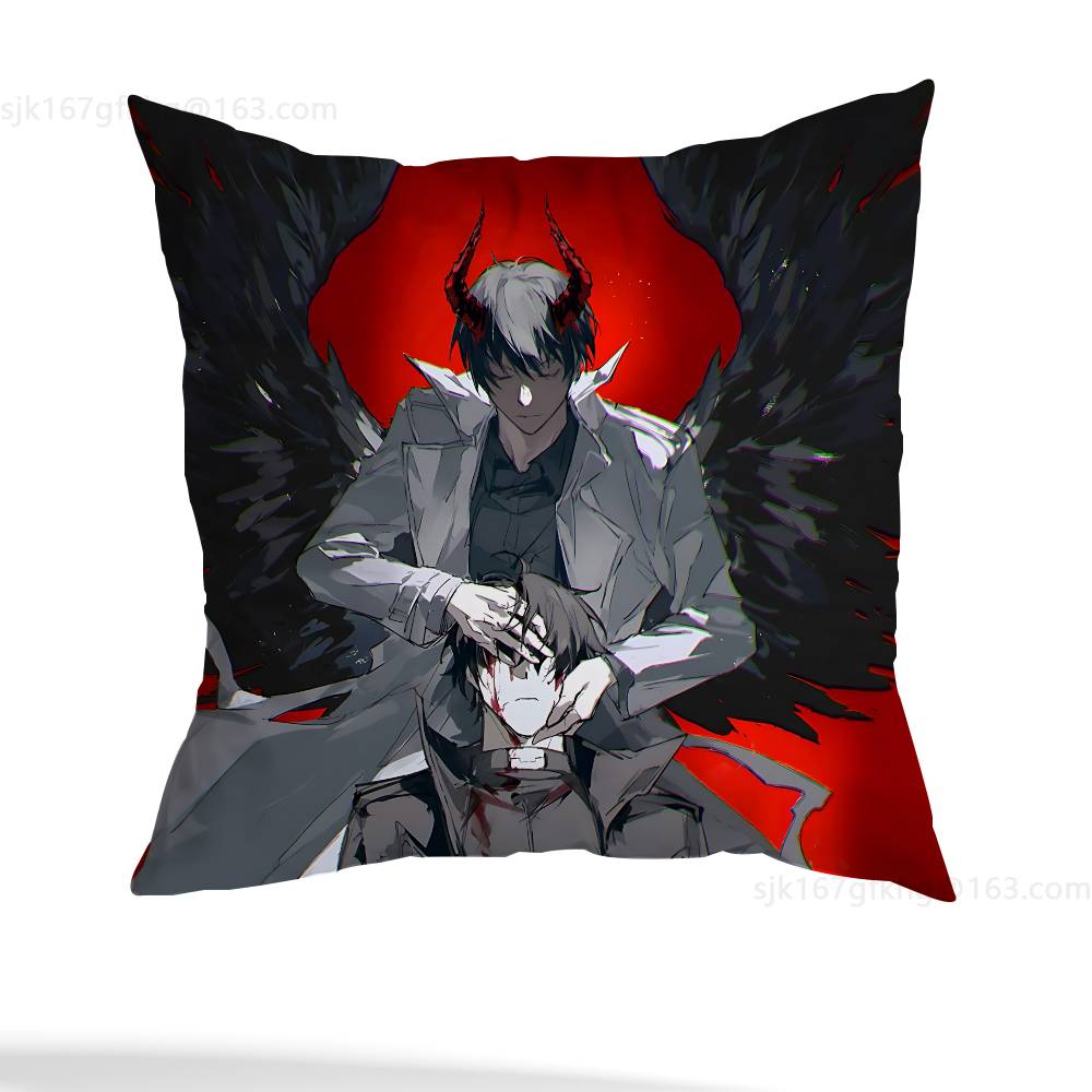 Anime Omniscient Reader Viewpoint Pillow Case Square Double-Sided Printing Short Plush Sofa Cushion Cover Bedroom Bedside Pillow