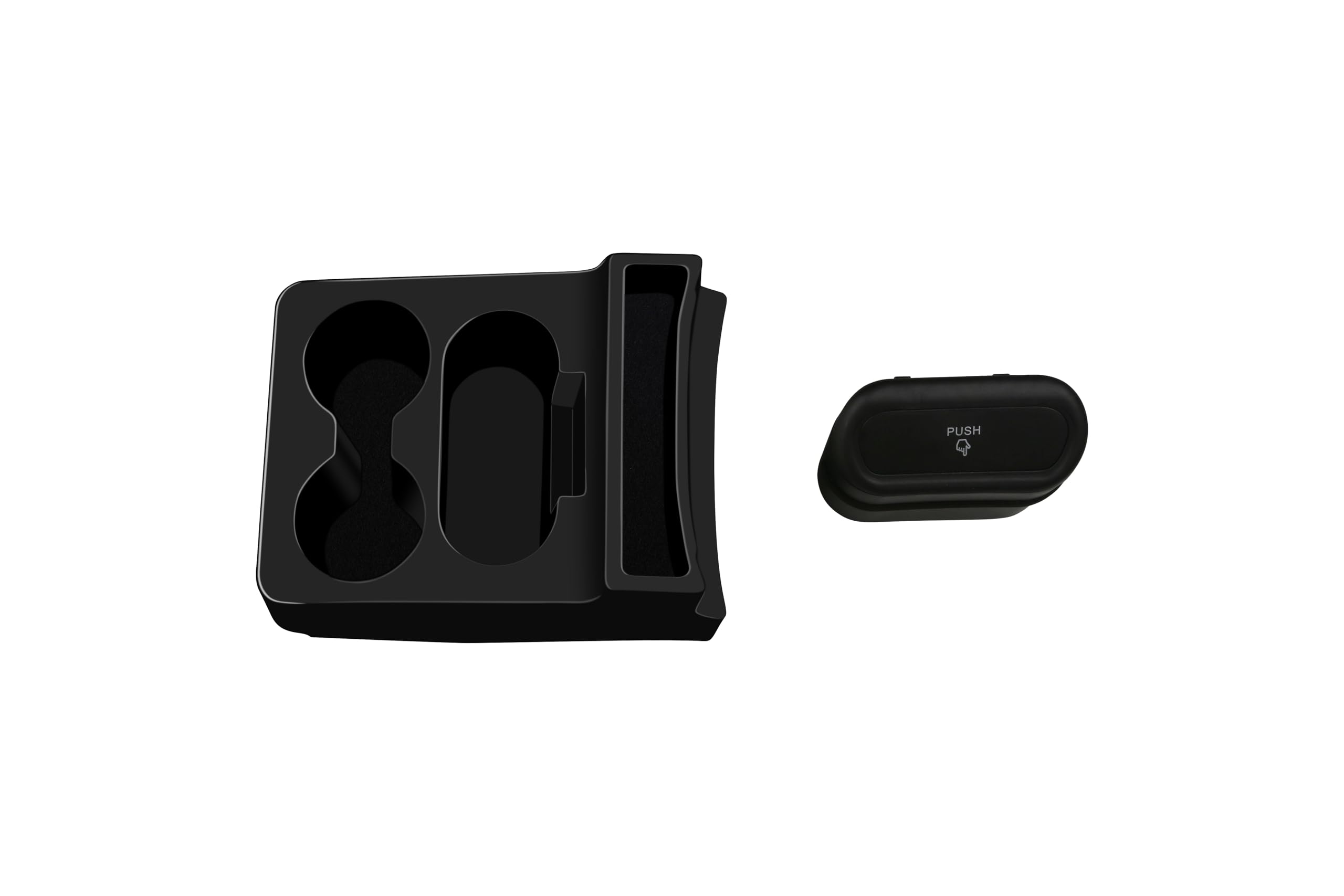 New Ruiya Console Box for the New Mitsubishi Delica Mini B3 Series eK Console Tray with Drink Holder and Trash Compatible with the EK Cross EK Cross