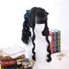 Bybrana Women Long Hair Roman Curly Hair With Bangs Wig Synthetic Wig Daily Wear High Temperature Resistance