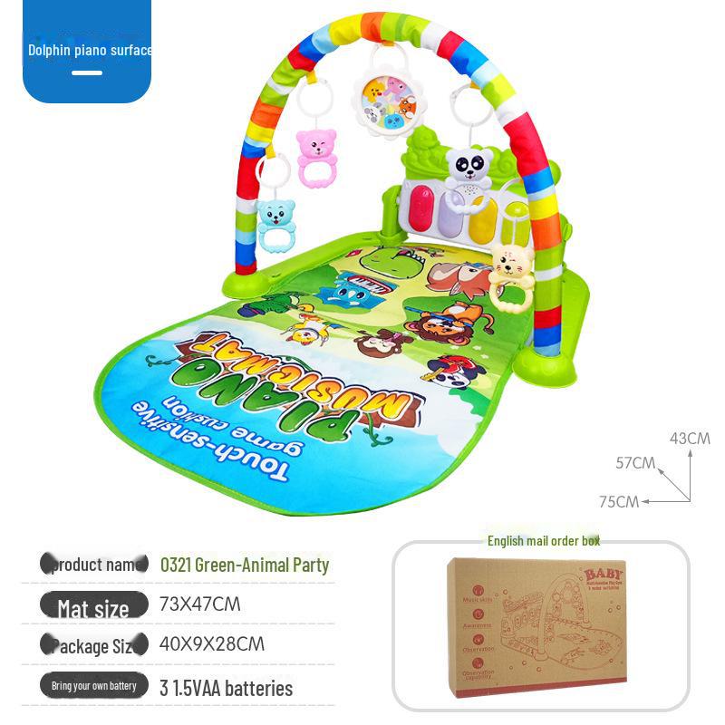 Baby Fitness Rack Music Play Mat with Piano and Drum Features