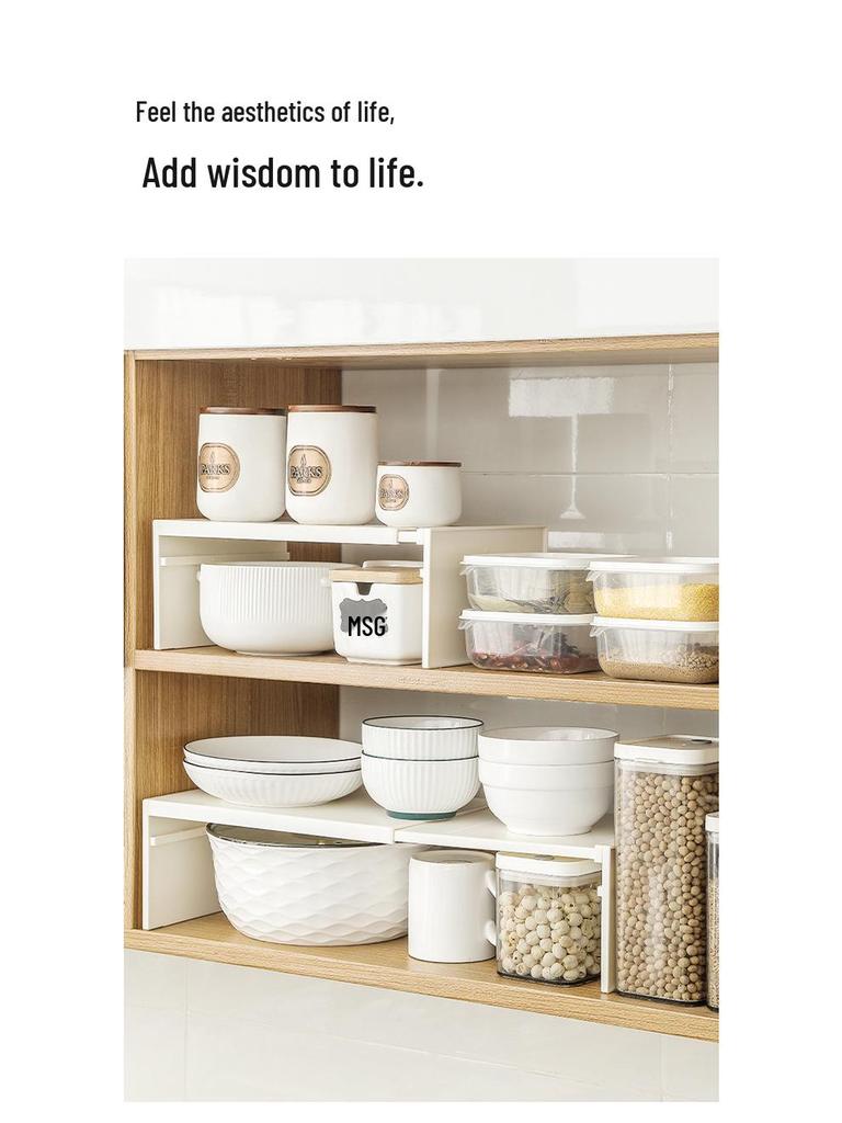 Einziehbarer Küchenarbeitsplatten-Geschirr- und Gewürzständer