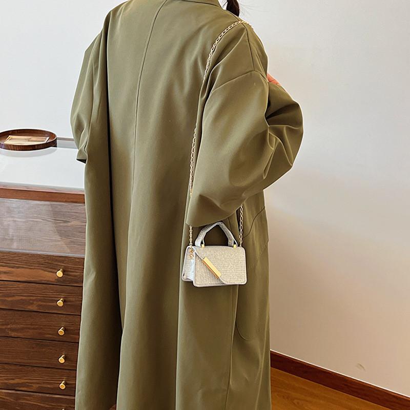 Trendy Mini Handbag For Women Stylish Casual Korean Fashion Pu Shoulder Bag In Gold Black Pink Silver