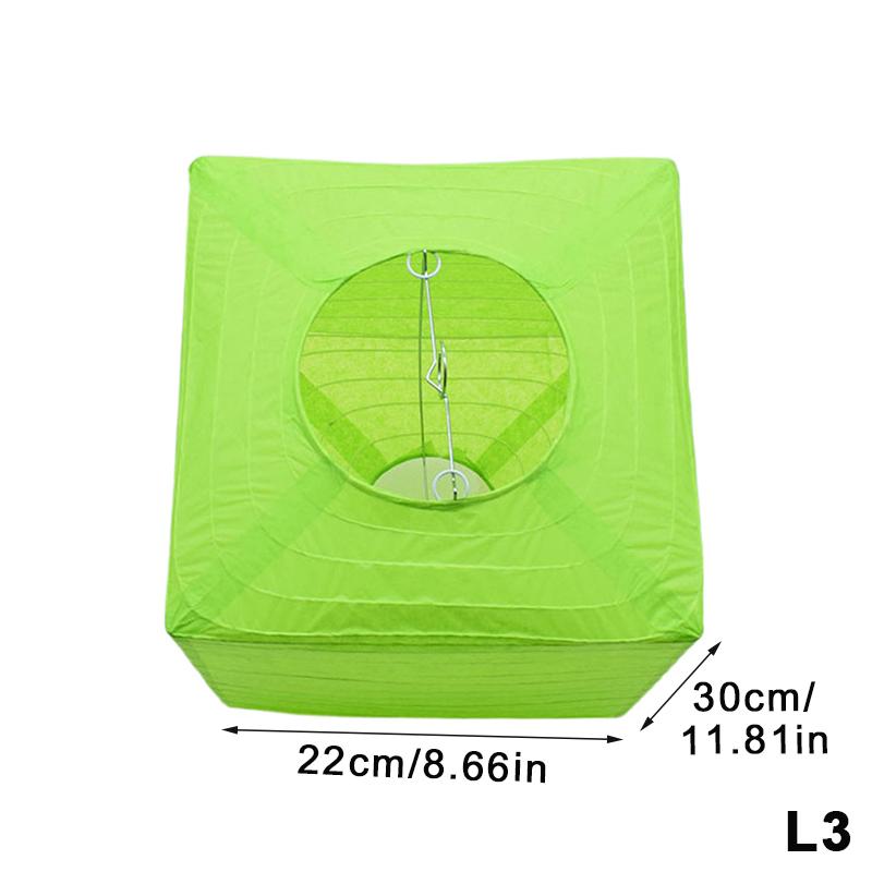 Hand-Painted Square Paper Lanterns Diy Foldable Hanging Decor Without Candles For Indoor/Outdoor Parties, Weddings, Home Garden