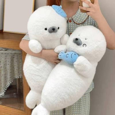 Seal Plush Doll Soft Stuffed Animal Pillow for Sleep & Anxiety Relief 70cm Cute