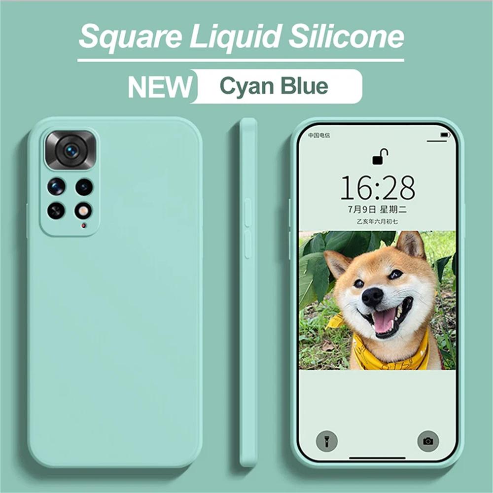 Luxury Liquid Silicone Case For Xiaomi Redmi Note 11s Cases Xiaomi Redmi Note 11s 10 11 12 13 Pro Plus 5G Cover Shockproof Cover