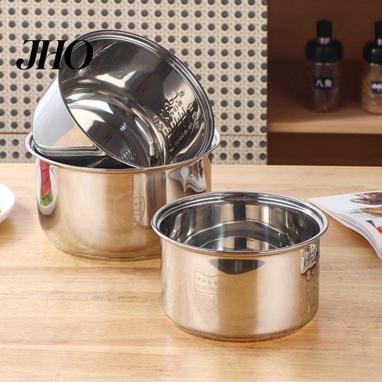 Rugged Stainless Steel Inner Lid Rice Cooker Pot Replacement High Volume House Liner for Steaming Stewing Slow Simmering Part
