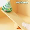 Rotating Cat Toy with 3-Tier Hollow Tracks Colorful Balls Detachable Portable Playground for Cats Interactive Cat Stick Turntable for Boredom Relief