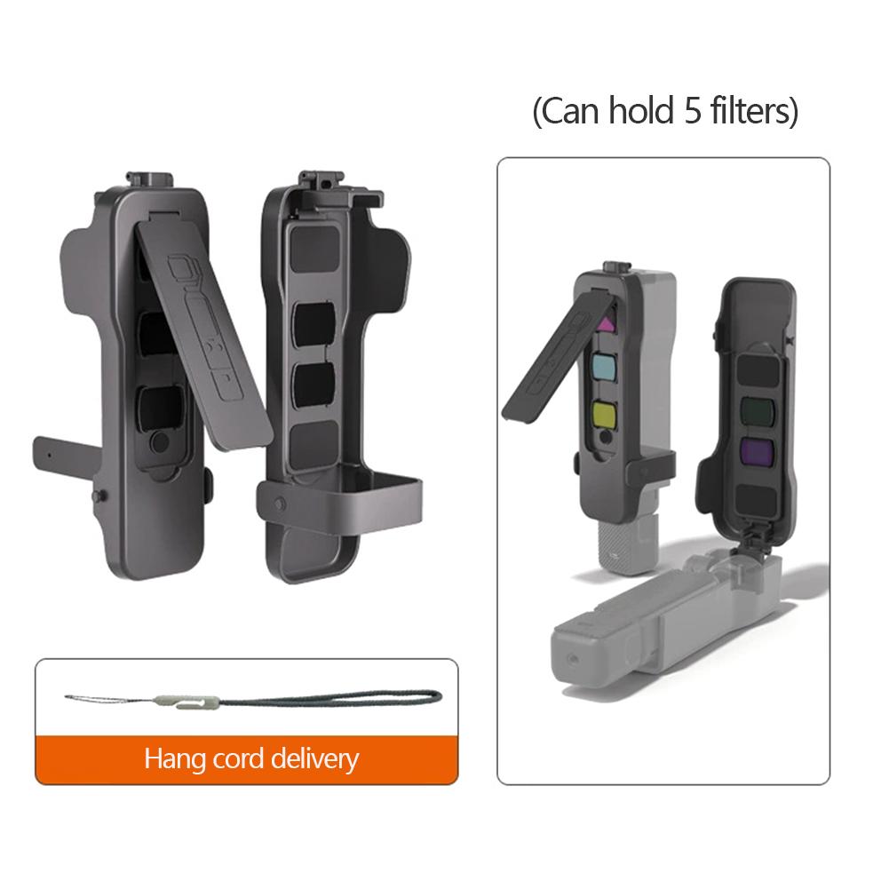 Anti-Scratch Protective Case For DJI Osmo Pocket 3 Handheld Gimbal Camera Cover With Fixed Strap ABS Protective Cover