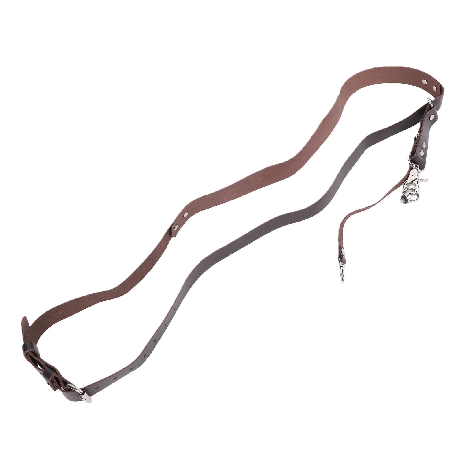 Leather Camera Strap for One Camera Professional Single Harness Shoulder Strap for DSLR Photographers Brown