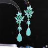 Women's Light Luxury Design Elegant Long Tassel Water Droplet Earrings Fashionable And Versatile Niche Design Earrings