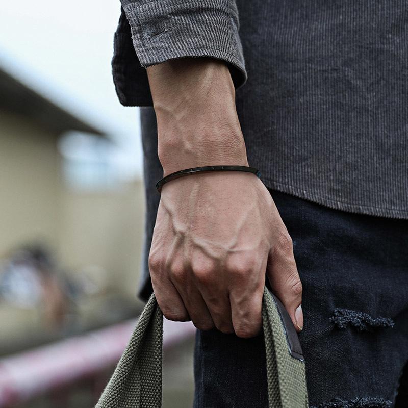 Vnox Retro Nordic Vikings Cuff Bracelet for Men Stainless Steel Mobius Norse Mythology Runes Amulet Jewelry Dad Gift