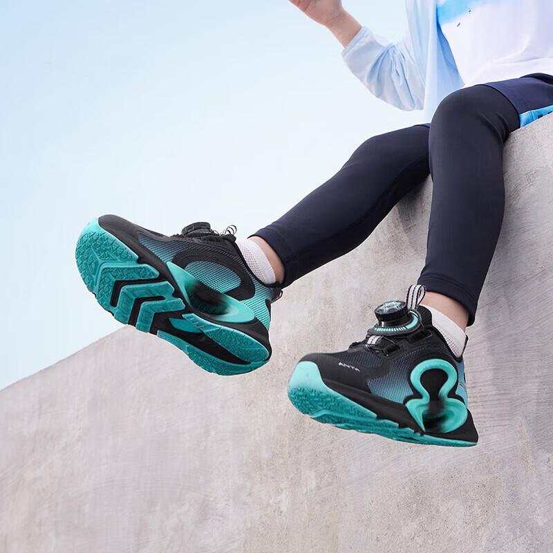 Anta Kids Monthly Comfortable Breathable Body Measurement Test Shock Absorption Wear Resistant Low Top Running Shoes Kids sneaker A312429999-1