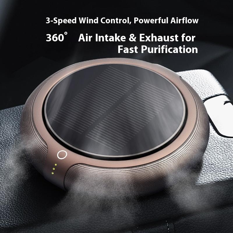 Solar Car Air Purifier Car Aromatherapy Machine Removes Formaldehyde Odor