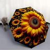 1pc Sunflower Mandala Automatic Folding Umbrella   Compact 8 Rib Design, Durable Iron Frame for Travel, Outdoor,  A0920104
