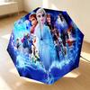 Frozen Fantasy 8 Ribs 3Fold Black Glue Uv Protection Umbrella Sun Protection Rainproof Compact Folding Umbrella For Travel Daily Use C924992