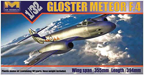 

HK Model HKM01E06 1:32 Gloster Meteor F.4 (with Bonus 1:144 Meteor) [MODEL BUILDING KIT]