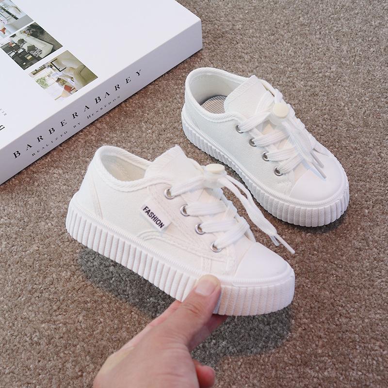 Children's Canvas Shoes 2025 Spring and Summer New Soft Baseplate Shoes