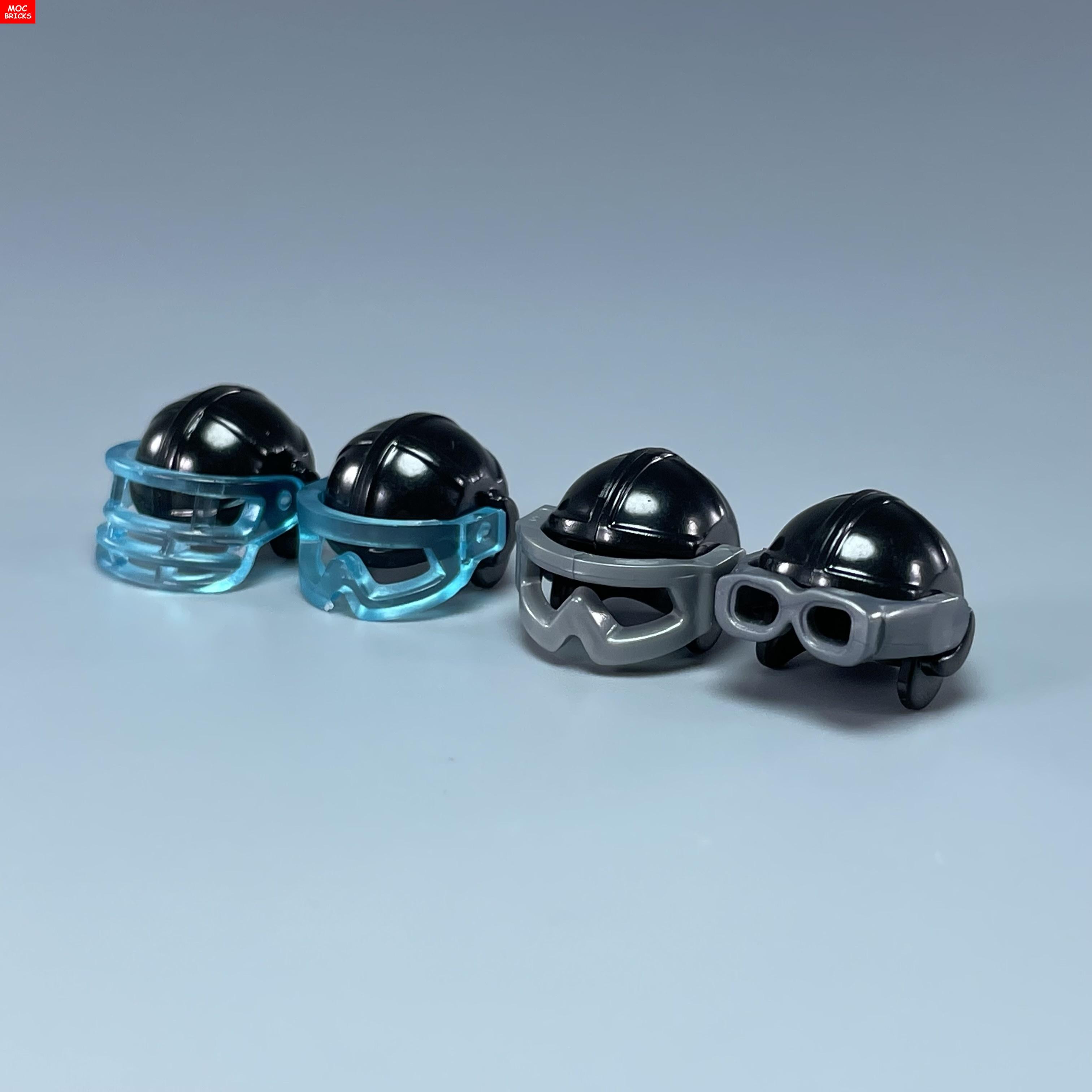 

MOC Кубики 30170 30171 Шолом пілота Головний убір Козирок окуляри 4 см Фігурка Одяг DIY Будівельні блоки Іграшки Подарунки на день народження